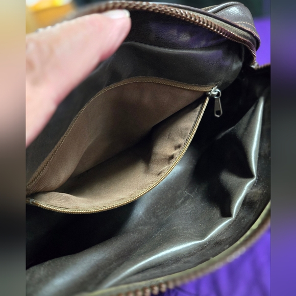 EUC AUTHENTIC VINTAGE CELINE BROWN SUEDE LEATHER SHOULDER BAG - Picture 8 of 9